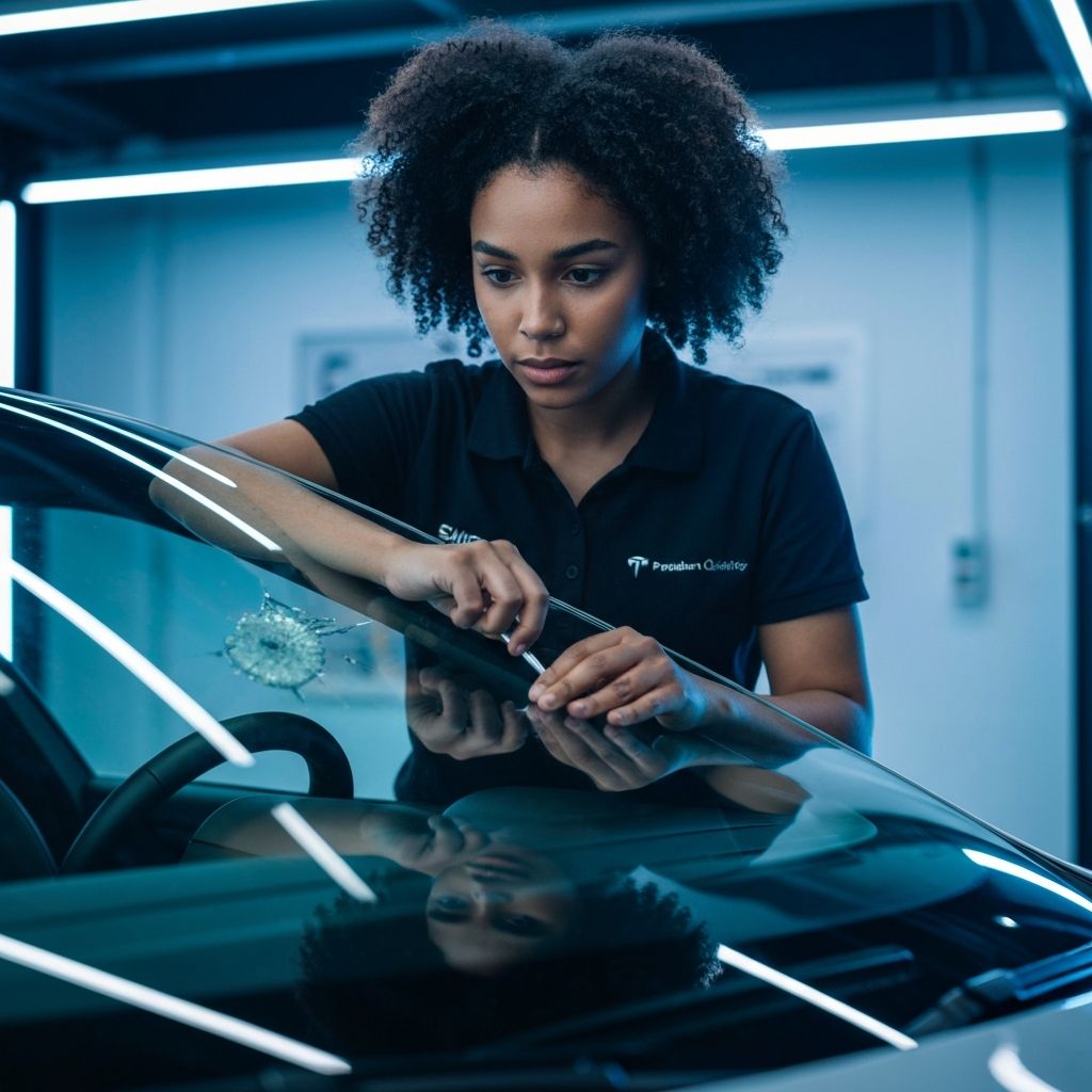 Tesla windshield repair service